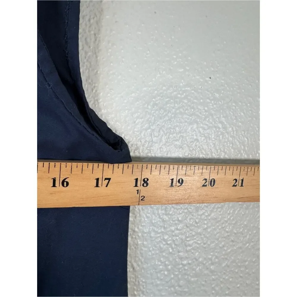 Michael Kors Navy Blue Button Down Shirt Dress Womens S Preppy Casual Basic Mini